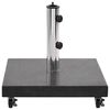 vidaXL Socle de parasol Granite 30 kg Carr&eacute; Noir