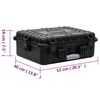 vidaXL Valise de vol portable Noir 52x40x19 cm PP