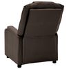 vidaXL Fauteuil de massage &eacute;lectrique marron similicuir