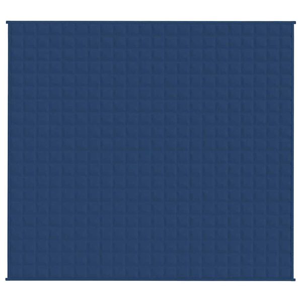 vidaXL Couverture lest&eacute;e Bleu 200x225 cm 9 kg Tissu