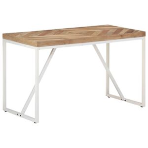 vidaXL Table &agrave; manger 120x60x76 cm Bois massif d'acacia et de manguier