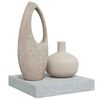 vidaXL &Eacute;tag&egrave;re murale flottante gris b&eacute;ton 23x23,5x3,8 cm MDF