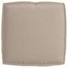 vidaXL Set de coussins de palette 2 pcs Taupe Tissu Oxford