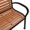 vidaXL Banc double de jardin 251 cm acier et WPC