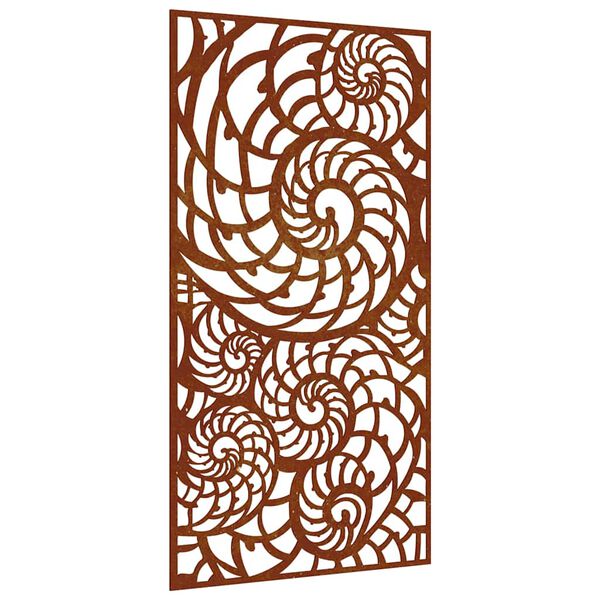 vidaXL D&eacute;coration murale de jardin 105x55 cm acier corten design coque
