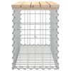 vidaXL Banc de jardin design de gabion 83x31,5x42cm bois massif de pin