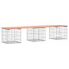 vidaXL Banc de jardin design gabion 203x44x42cm bois massif de douglas