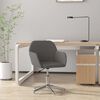 vidaXL Chaise pivotante de bureau Gris clair Tissu