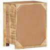 vidaXL Table de chevet 40x30x50 cm Bois de manguier brut