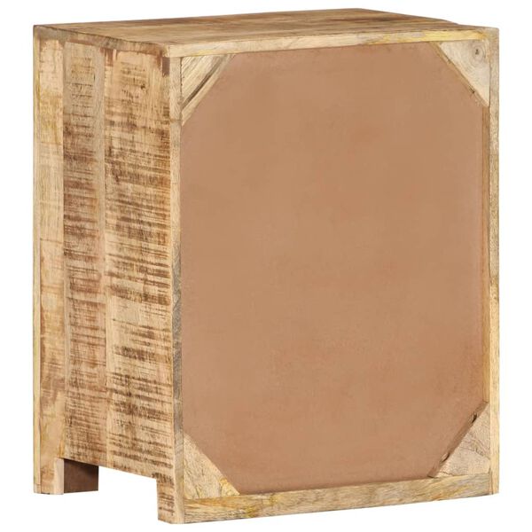 vidaXL Table de chevet 40x30x50 cm Bois de manguier brut
