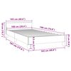 vidaXL Cadre de lit sans matelas noir double similicuir