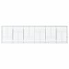 vidaXL Panier gabion avec couvercle 600x50x150 cm fer galvanis&eacute;