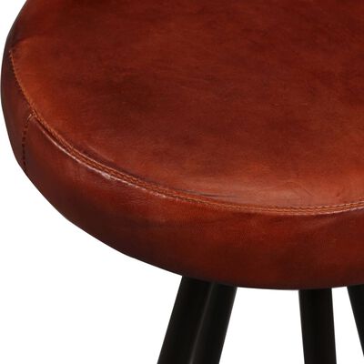 vidaXL Tabourets de bar lot de 2 cuir véritable