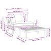 vidaXL Ensemble de Canap&eacute;s Uni 2 pcs Taupe Bois d'Acacia Massif