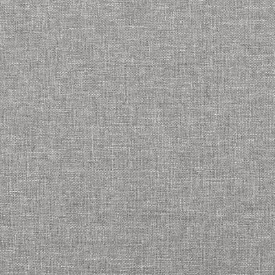 vidaXL Sommier à lattes de lit avec matelas gris clair 183x213cm tissu