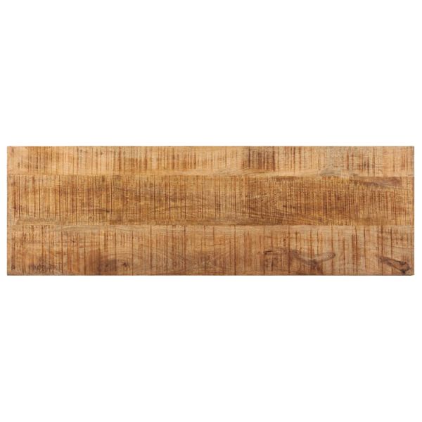 vidaXL Banc 110 cm Bois de manguier brut massif et acier