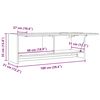 vidaXL Garde-robe ch&ecirc;ne sonoma 100x32,5x35 cm bois d'ing&eacute;nierie