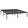vidaXL Cadre de lit m&eacute;tal sans matelas noir 150x200 cm