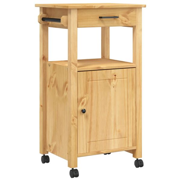 vidaXL Chariot de cuisine MONZA 48x40x88,5 cm bois massif de pin