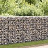 vidaXL Mur &agrave; gabion avec couvercles Acier galvanis&eacute; 600x30x150 cm