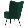 vidaXL Chaise de relaxation Vert fonc&eacute; Velours