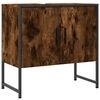 vidaXL Armoire lavabo de salle de bain ch&ecirc;ne fum&eacute; 60x33x60 cm