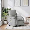 vidaXL Fauteuil inclinable de massage &eacute;lectrique gris clair tissu
