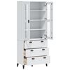 vidaXL Buffet VIKEN blanc 80x40x190 cm bois massif de pin