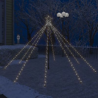 vidaXL Lumières d'arbre de Noël en cascade int/ext 400 LED 2,5 m