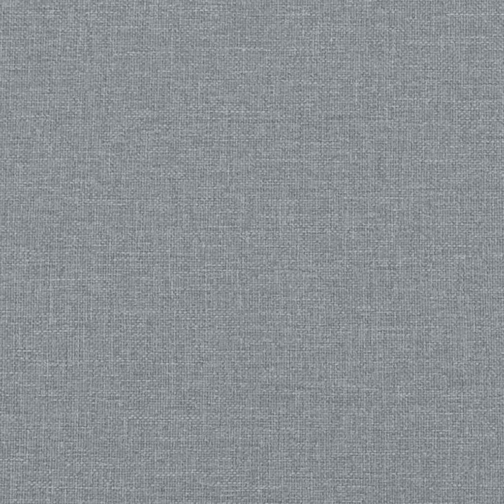 vidaXL Cadre de lit sans matelas gris clair tissu