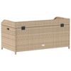 vidaXL Banc de rangement mélange beige résine tressée et bois d'acacia