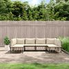 vidaXL Salon de jardin 6 pcs avec coussins anthracite r&eacute;sine tress&eacute;e