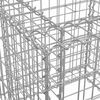 vidaXL Panier de gabions argent&eacute; 70x70x65 cm fer galvanis&eacute;