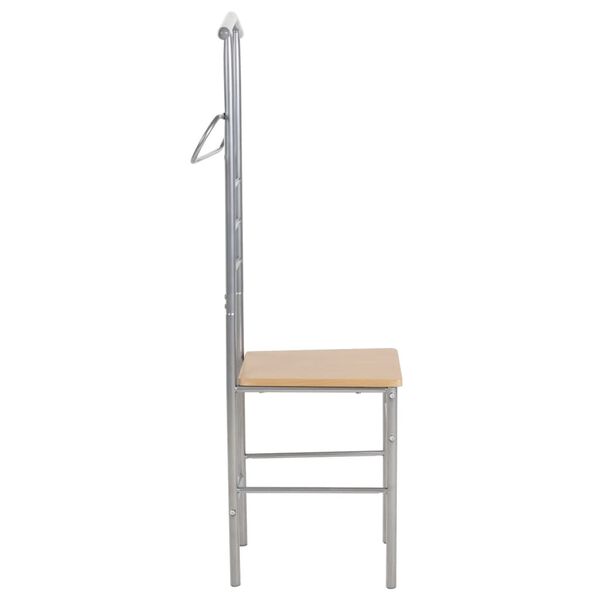 vidaXL Chaise valet de nuit lot de 2 m&eacute;tal