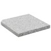vidaXL Plaques de poids de parasol 4 pcs Granit Gris Carré 100 kg