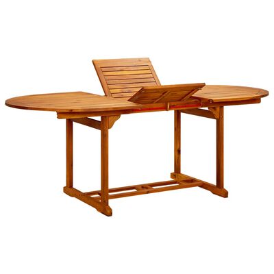 vidaXL Table de jardin 200x100x75 cm Bois d'acacia massif