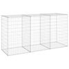 vidaXL Mur en gabion avec couvercles Acier galvanisé 200x60x100 cm