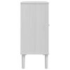 vidaXL Buffet SENJA aspect rotin blanc 80x35x80 cm bois massif de pin