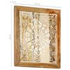 vidaXL Panneaux muraux 2 pcs Bois de manguier solide 40x40x1,5 cm