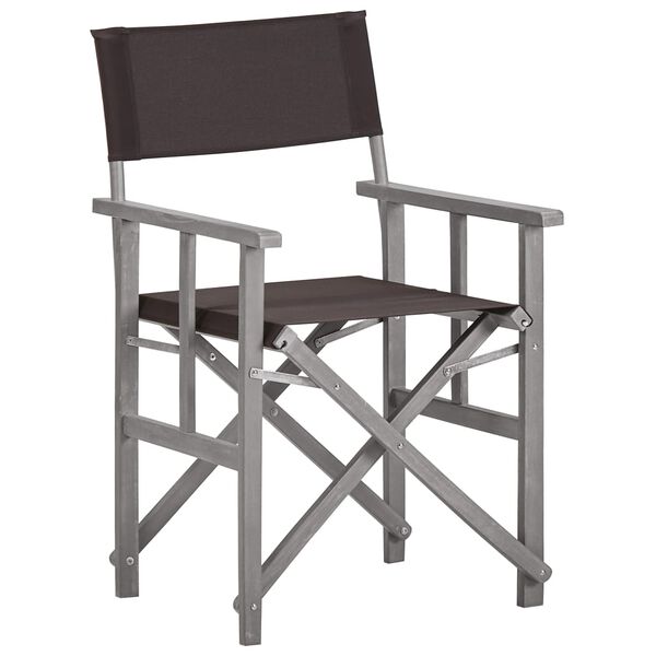 vidaXL Chaises de metteur en sc&egrave;ne lot de 2 Bois massif d'acacia