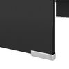 vidaXL Meuble TV/support pour moniteur 80x30x13 cm verre noir