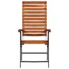 vidaXL Chaises inclinables de jardin lot de 2 Bois solide d'acacia