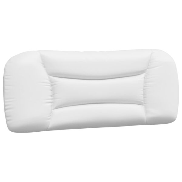 vidaXL Coussin de t&ecirc;te de lit Hvar blanc 100 cm similicuir