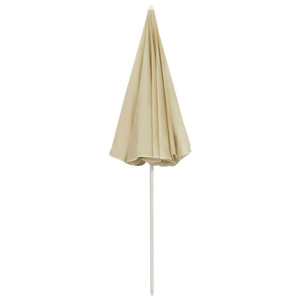 vidaXL Parasol de plage jaune sable 240 cm