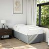 vidaXL Cadre de lit sans matelas gris clair double tissu
