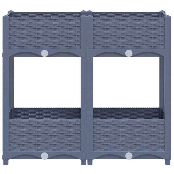 vidaXL Lit surélevé 80x40x71 cm Polypropylène