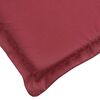 vidaXL Coussin de chaise longue rouge bordeaux 186x58x4cm tissu oxford