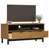 vidaXL Meuble TV FLAM 110x40x50 cm bois massif de pin