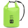 vidaXL Sac sec Vert 15 L PVC