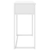 vidaXL Table console Blanc 72x35x75 cm Acier